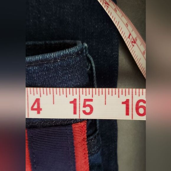Veronica Beard Carolyn 10" Baby Boot Blue Jeans Size 28 - Picture 9 of 12